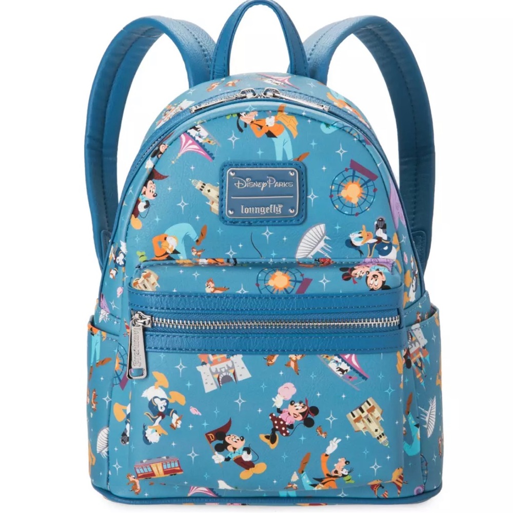 Mickey Mouse and Friends Mini Backpack by Loungefly – Disneyland Blue